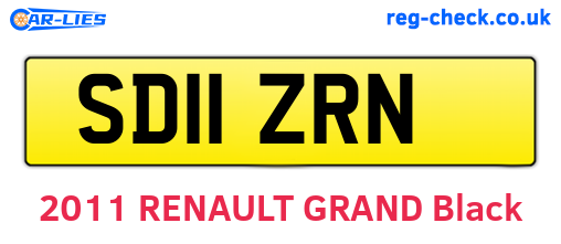 SD11ZRN are the vehicle registration plates.