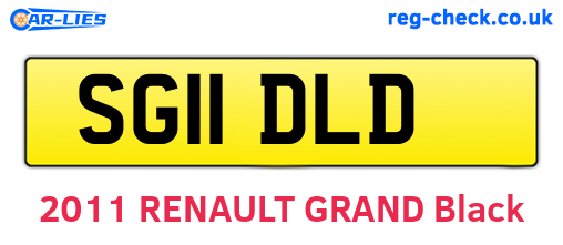 SG11DLD are the vehicle registration plates.