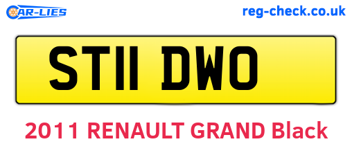 ST11DWO are the vehicle registration plates.