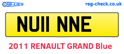 NU11NNE are the vehicle registration plates.