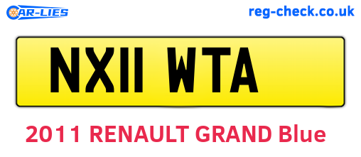 NX11WTA are the vehicle registration plates.