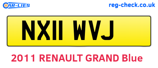 NX11WVJ are the vehicle registration plates.