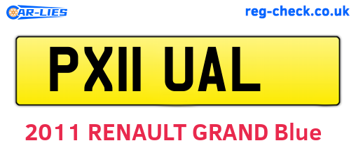 PX11UAL are the vehicle registration plates.