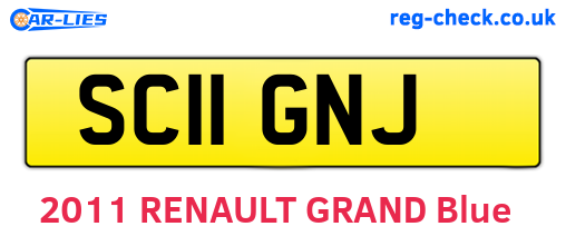 SC11GNJ are the vehicle registration plates.
