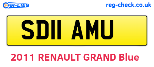 SD11AMU are the vehicle registration plates.