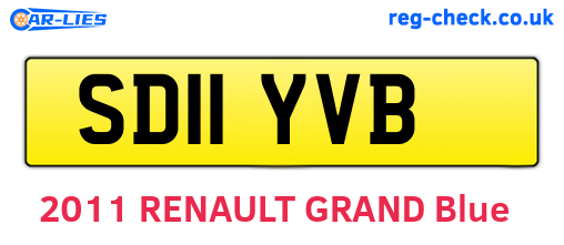 SD11YVB are the vehicle registration plates.