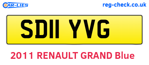 SD11YVG are the vehicle registration plates.