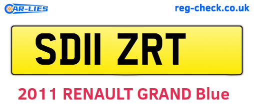 SD11ZRT are the vehicle registration plates.