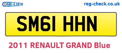 SM61HHN are the vehicle registration plates.