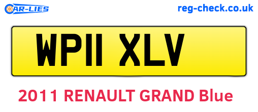 WP11XLV are the vehicle registration plates.