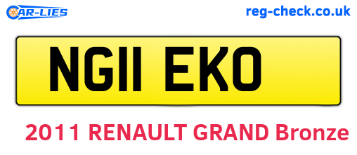 NG11EKO are the vehicle registration plates.