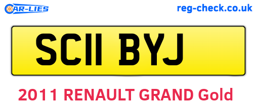 SC11BYJ are the vehicle registration plates.