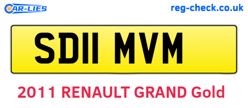 SD11MVM are the vehicle registration plates.
