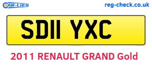 SD11YXC are the vehicle registration plates.