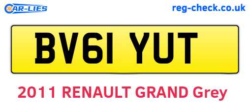 BV61YUT are the vehicle registration plates.