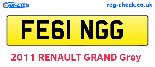 FE61NGG are the vehicle registration plates.