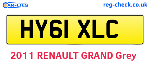 HY61XLC are the vehicle registration plates.