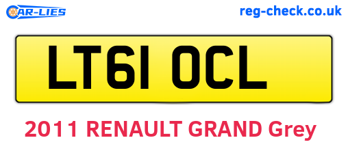 LT61OCL are the vehicle registration plates.