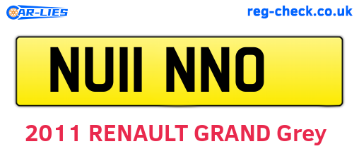 NU11NNO are the vehicle registration plates.