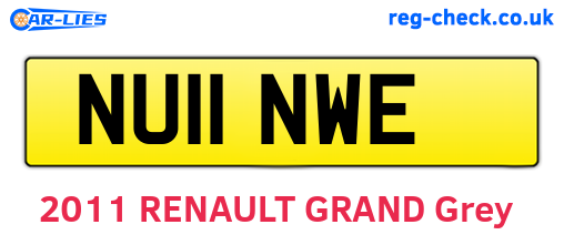 NU11NWE are the vehicle registration plates.
