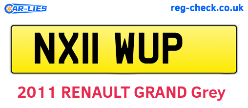 NX11WUP are the vehicle registration plates.