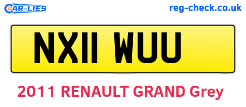 NX11WUU are the vehicle registration plates.