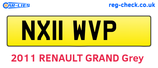 NX11WVP are the vehicle registration plates.
