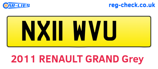 NX11WVU are the vehicle registration plates.