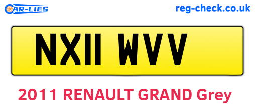 NX11WVV are the vehicle registration plates.
