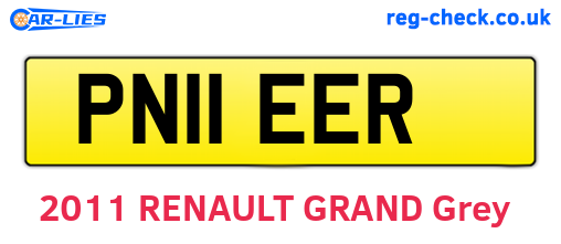 PN11EER are the vehicle registration plates.