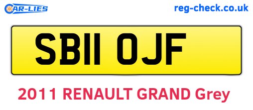 SB11OJF are the vehicle registration plates.