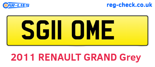 SG11OME are the vehicle registration plates.