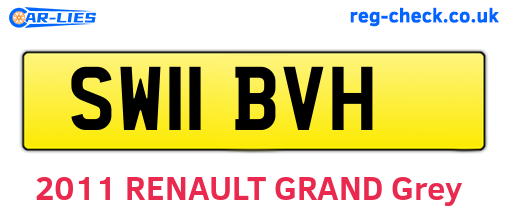 SW11BVH are the vehicle registration plates.