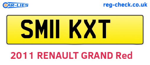 SM11KXT are the vehicle registration plates.