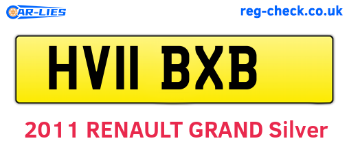 HV11BXB are the vehicle registration plates.