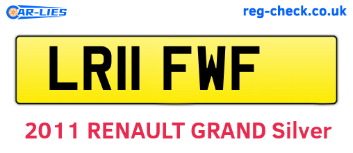 LR11FWF are the vehicle registration plates.