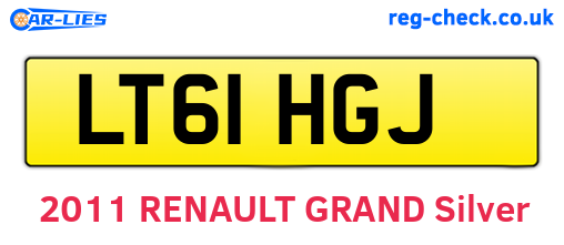 LT61HGJ are the vehicle registration plates.