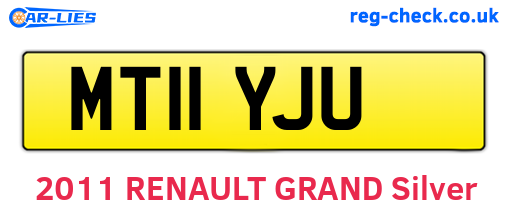 MT11YJU are the vehicle registration plates.