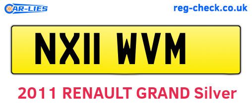 NX11WVM are the vehicle registration plates.