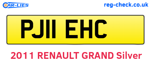 PJ11EHC are the vehicle registration plates.
