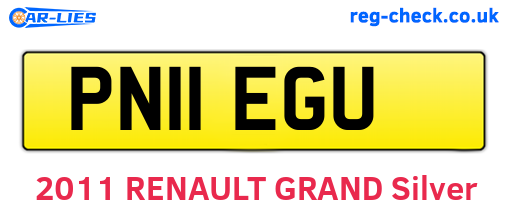 PN11EGU are the vehicle registration plates.
