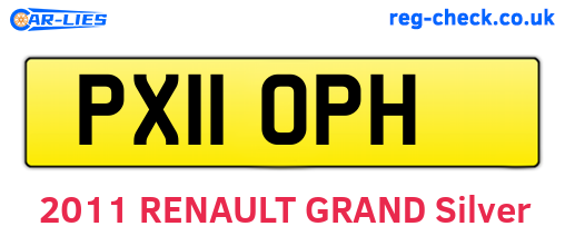 PX11OPH are the vehicle registration plates.