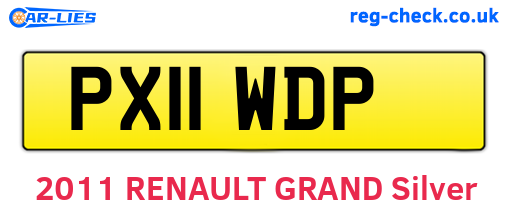 PX11WDP are the vehicle registration plates.