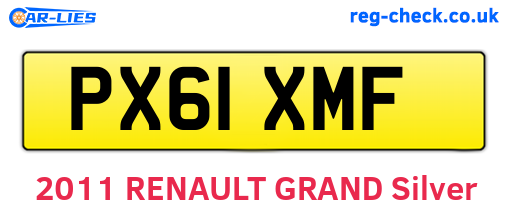PX61XMF are the vehicle registration plates.