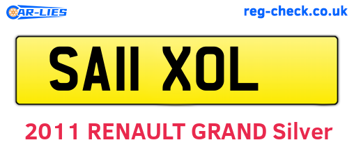 SA11XOL are the vehicle registration plates.