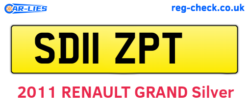 SD11ZPT are the vehicle registration plates.