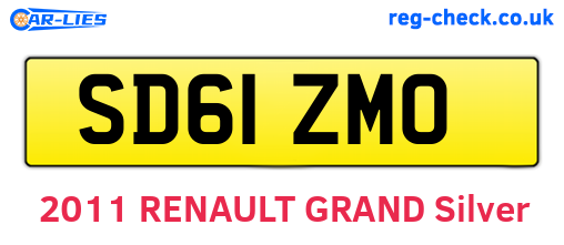 SD61ZMO are the vehicle registration plates.