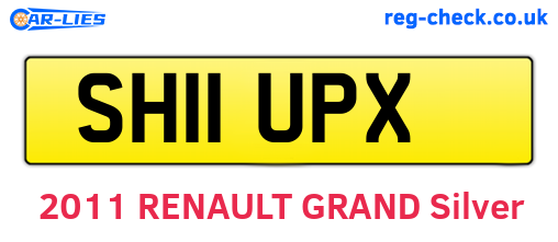 SH11UPX are the vehicle registration plates.