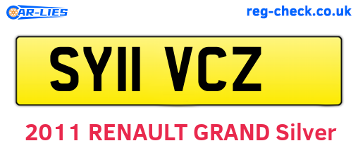 SY11VCZ are the vehicle registration plates.