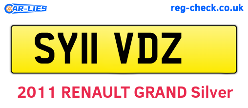 SY11VDZ are the vehicle registration plates.